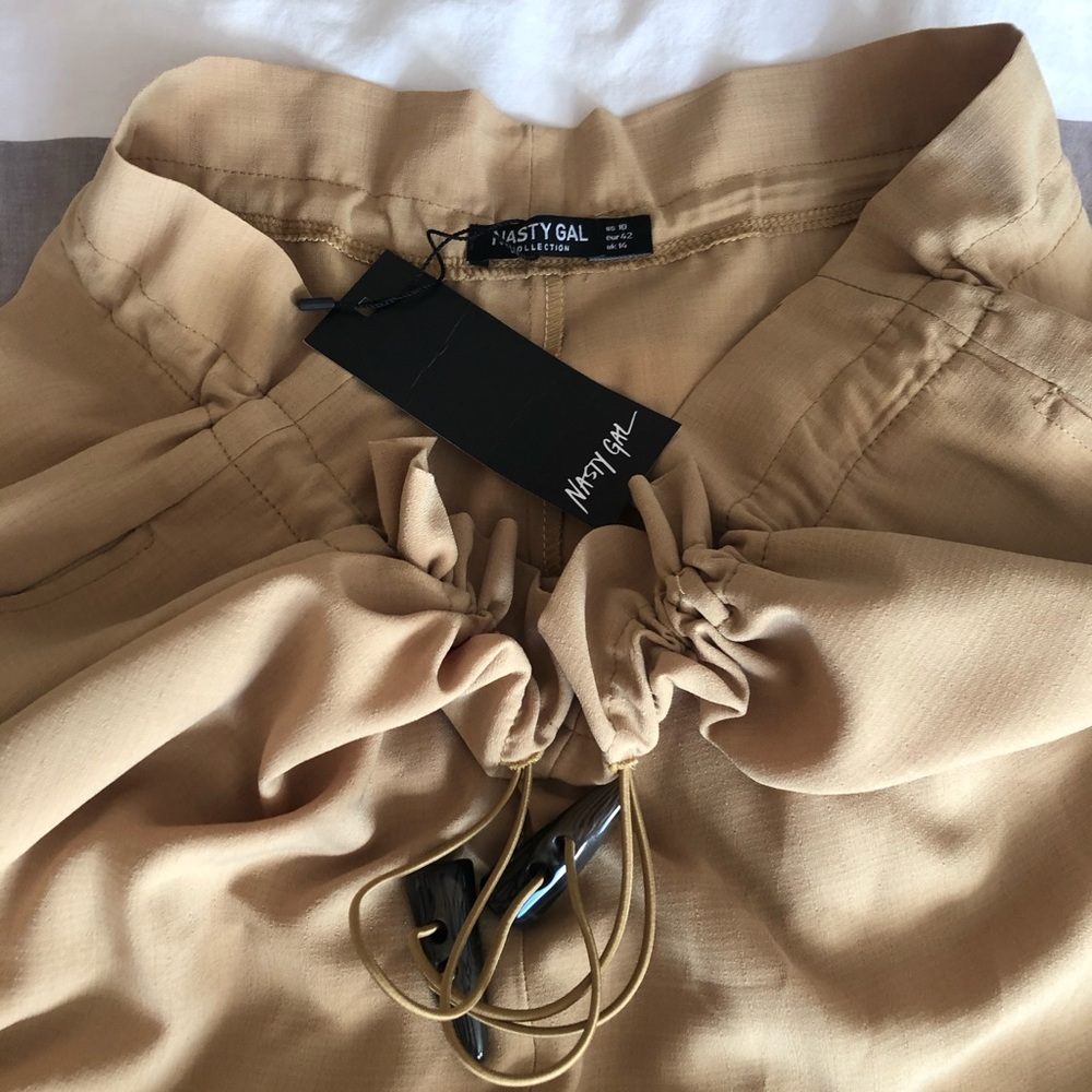 Nasty Gal Paperbag Tapered Pants